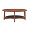 Alaterre Furniture Monterey 48"L Oval Mid-Century Modern Wood Coffee Table, Warm Chestnut ANMT1170 - alternate 8